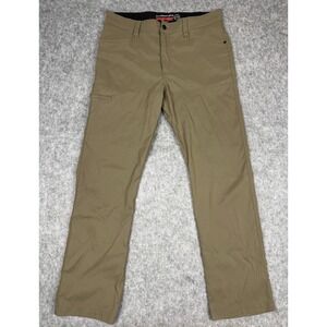 Wrangler ATG Pants Mens 34x30 Brown All Terrain Gear Straight Leg Stretch Hiking